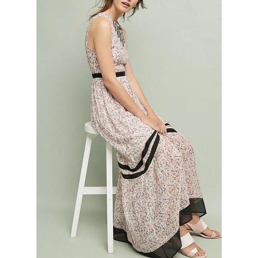 New Anthropologie Parida Floral Maxi Dress size 4 $208